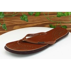 Betani Sz 9 M Brown Flip Flop Leather Women‎ Sandals Judith